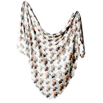 Copper Pearl Knit Swaddle Blanket | Bison