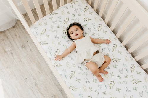 Copper Pearl Premium Knit Fitted Crib Sheet | Haven