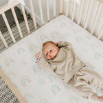 Copper Pearl Premium Knit Fitted Crib Sheet | Skye
