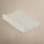 Oilo Sea Moss Sage Green Stripe Changing Pad Cover