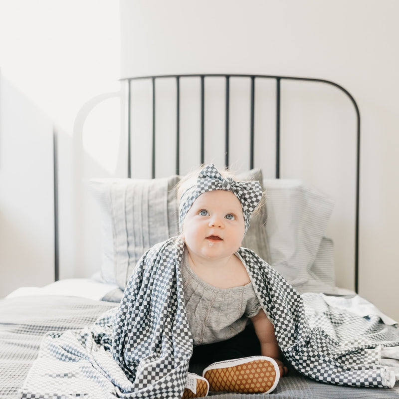 Copper Pearl Knit Headband Bow | Nash