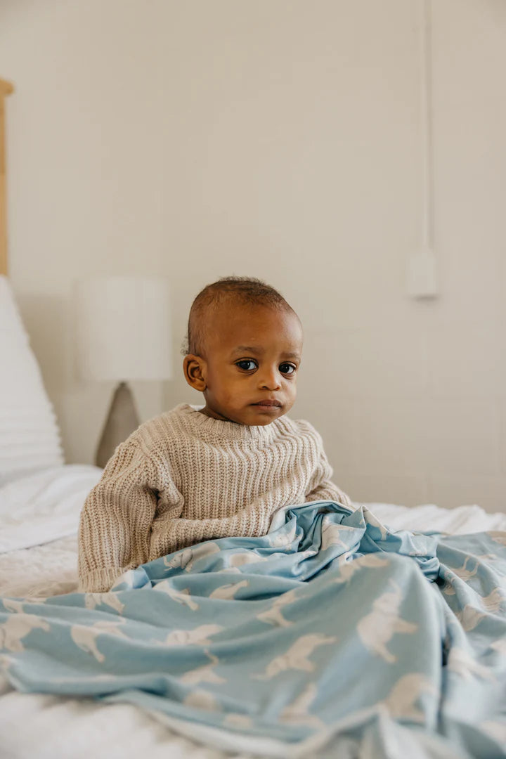 Copper pearl knit swaddle blanket clearance