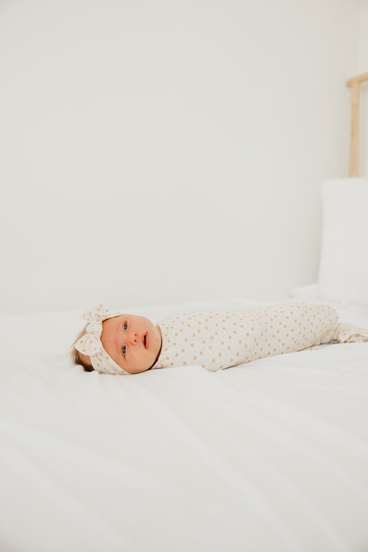 Copper Pearl Knit Swaddle Blanket - Hunnie