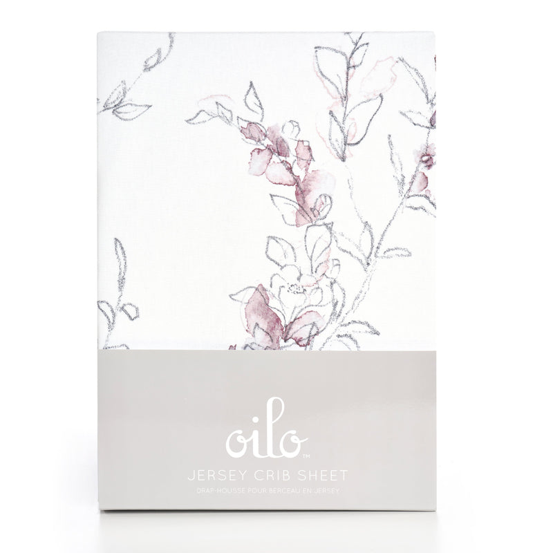 Oilo Bella Floral Crib Sheet