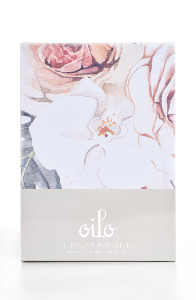 Oilo Vintage Bloom Floral Crib Sheet