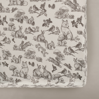 Oilo Woodland Nursery Crib Sheet