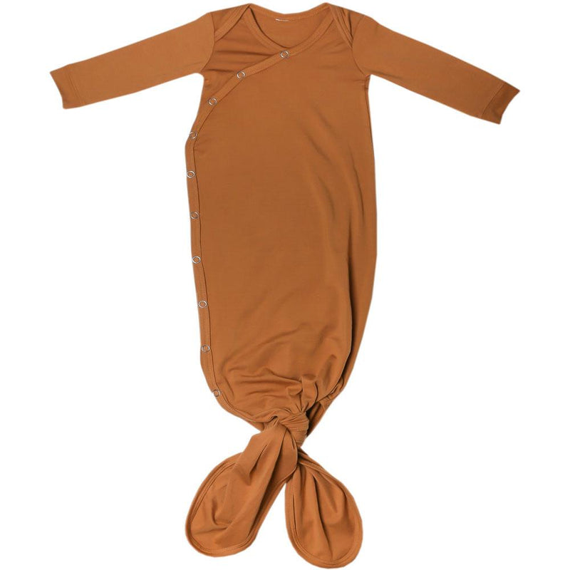Copper Pearl Knotted Gown | Camel