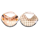 Copper Pearl Fashion Trimmed Bib Set | Casper