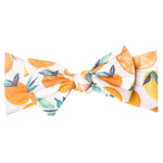 Copper Pearl Knit Headband Bow | Citrus