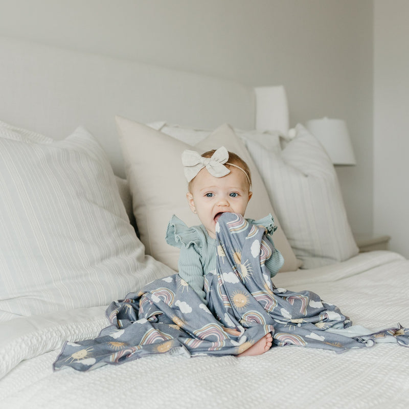 Copper Pearl Knit Swaddle Blanket | Hope
