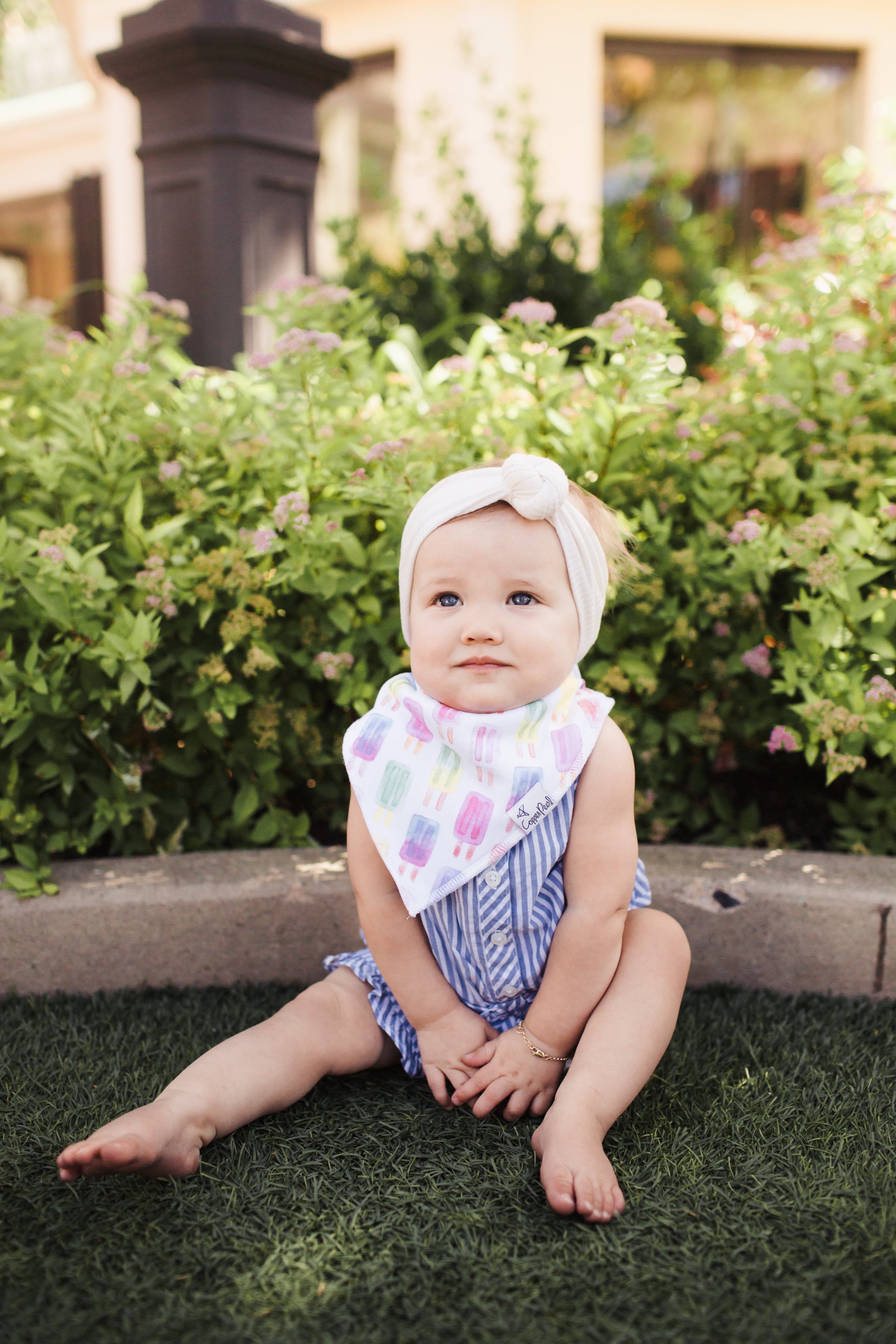 summer infant bib Copper Pearl Baby Bandana Bibs