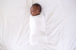 Copper Pearl Knit Swaddle Blanket | Dove