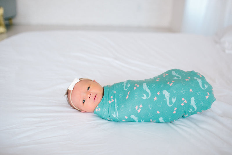 Copper Pearl Knit Swaddle Blanket | Coral
