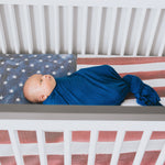 Copper Pearl Premium Knit Fitted Crib Sheet | Patriot