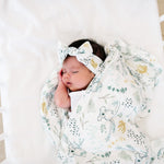 Copper Pearl Knit Headband Bow | Aussie