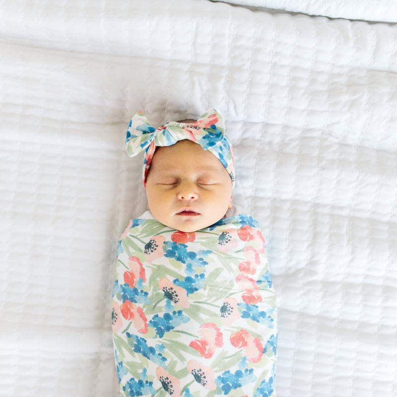 Copper Pearl Knit Swaddle Blanket | Wren