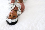 Copper Pearl Knit Headband Bow | Ledger
