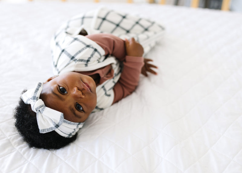 Copper Pearl Knit Headband Bow | Ledger