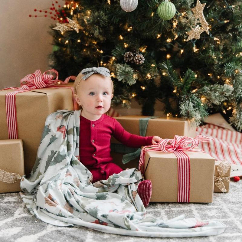 Copper Pearl Knit Swaddle Blanket | Kringle