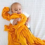 Copper Pearl Knit Swaddle Blanket | Solar