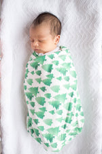 Copper Pearl Knit Swaddle Blanket | Forest
