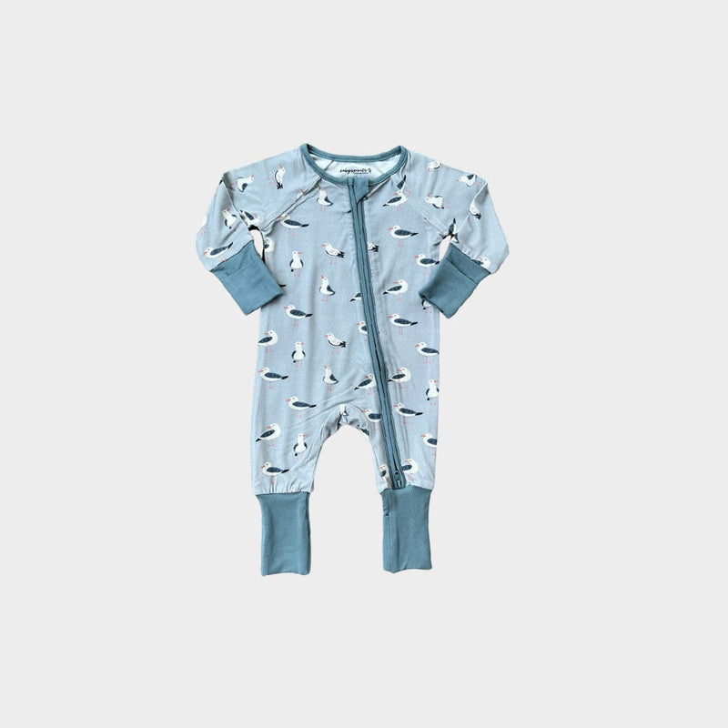 Baby Sprouts Footless Romper | Seagulls
