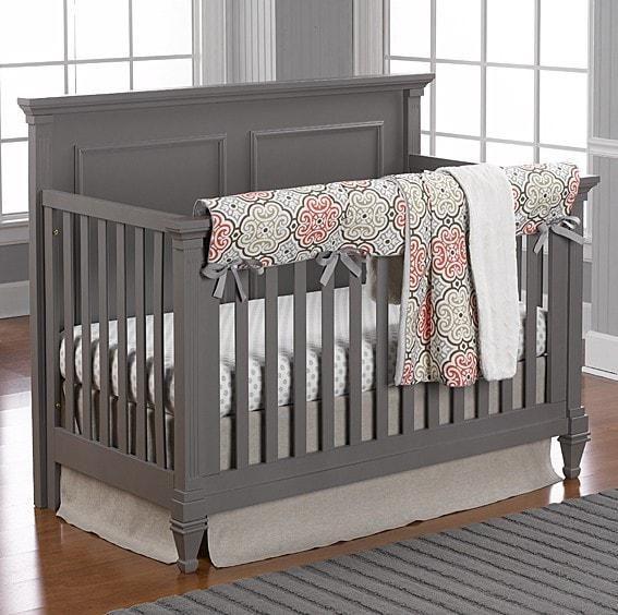 Liz Roo Flax Linen Crib Skirt 16 Drop