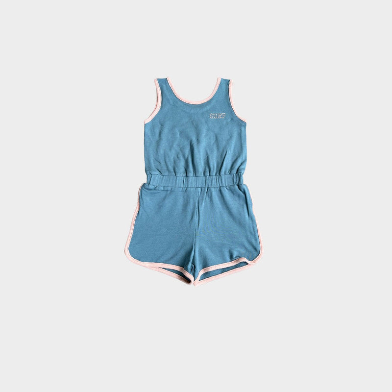 Baby Sprouts Girl's Terry Romper | Storm Surf