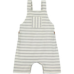 Me & Henry Dandy Grey/White Jersey Overalls