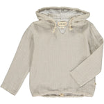 Me & Henry St. Ives Gauze Hooded Top Stone