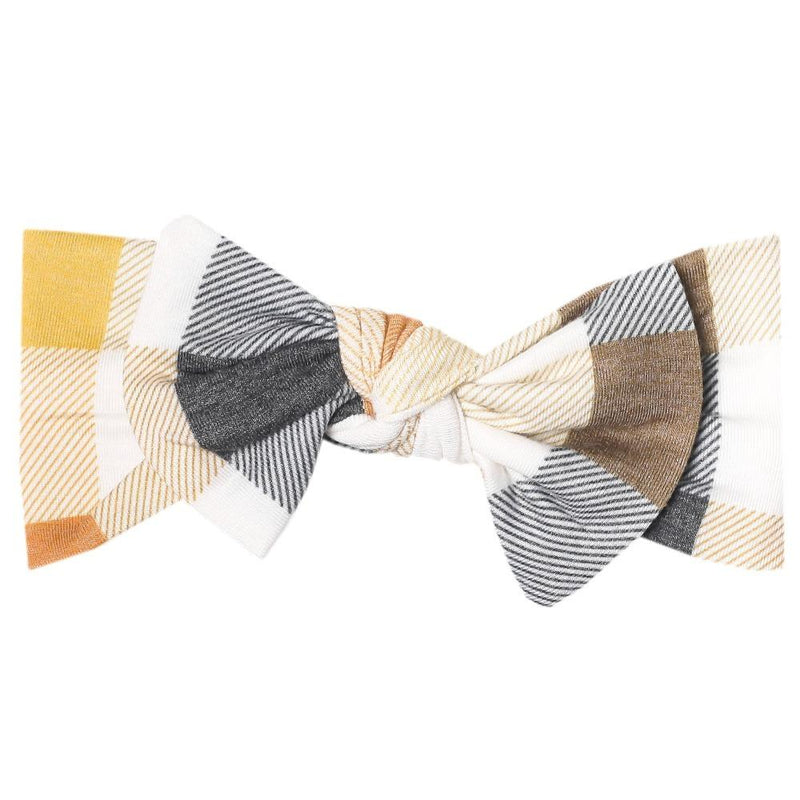 Copper Pearl Knit Headband Bow | Harvest