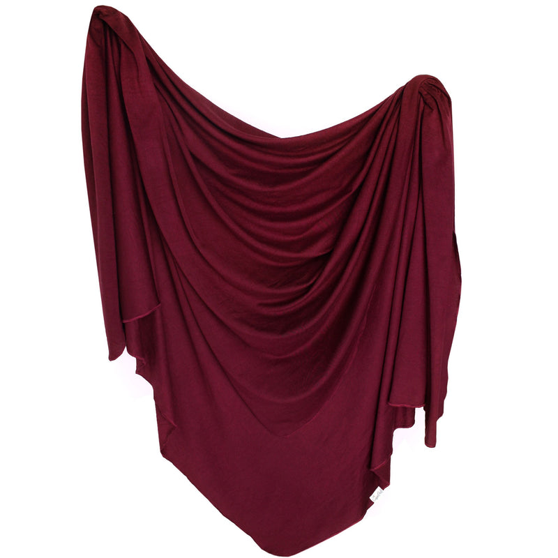 Copper Pearl Knit Swaddle Blanket | Ruby