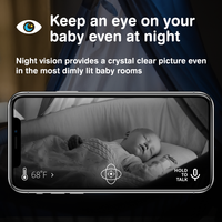 Invidyo The World's Smartest Video Baby Monitor with Crib Mount + 1-Year Subscription