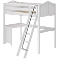 Maxtrix Twin High Loft Bed + Corner Desk