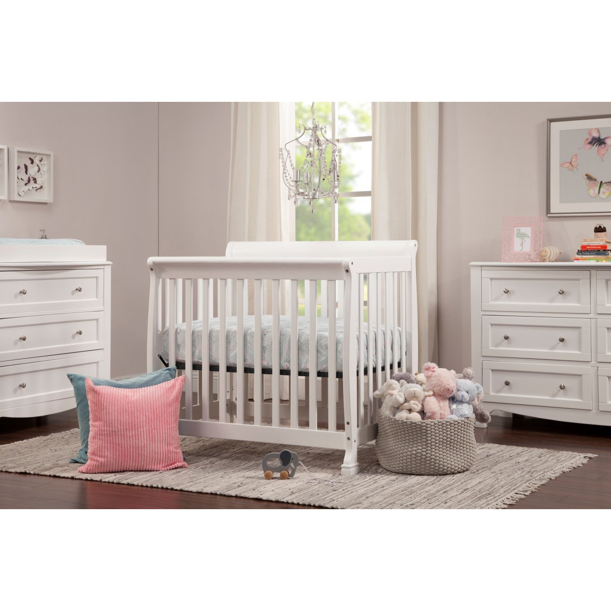 Kalani 4 in 1 Convertible Mini Crib Crib Kids