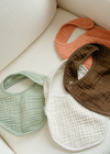 Oilo Bark Brown & Sea Moss Sage Green Premium Muslin Bib 2-Pack