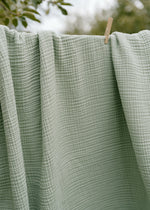 Oilo Sea Moss Sage Green Premium Muslin Blanket