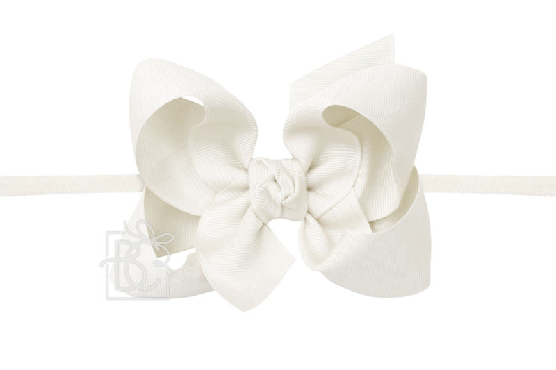 Stretchy Headband with 4.5" Large Bow