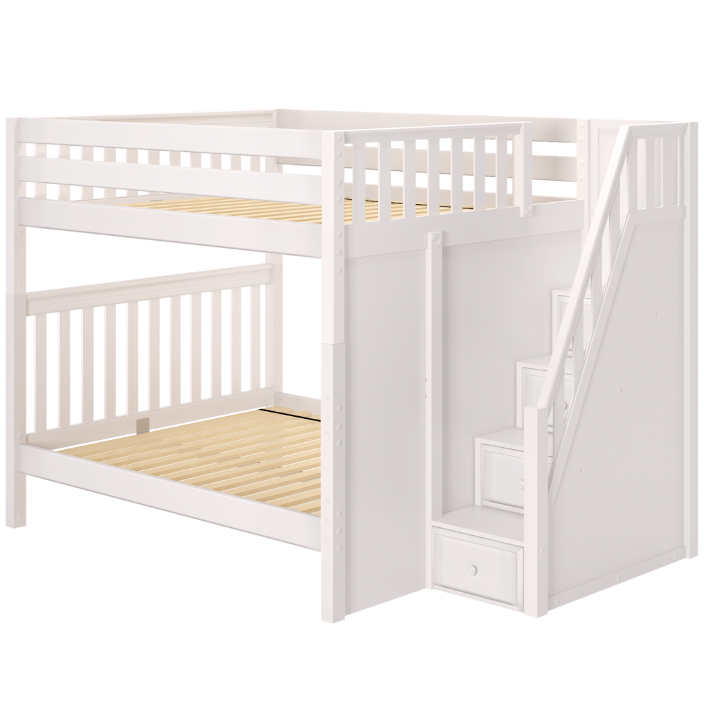 Maxtrix Queen High Bunk Bed With Stairs – Crib & Kids