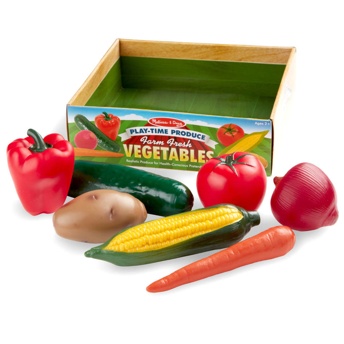 Melissa & Doug- Play-Time Produce Vegetables - Play Food