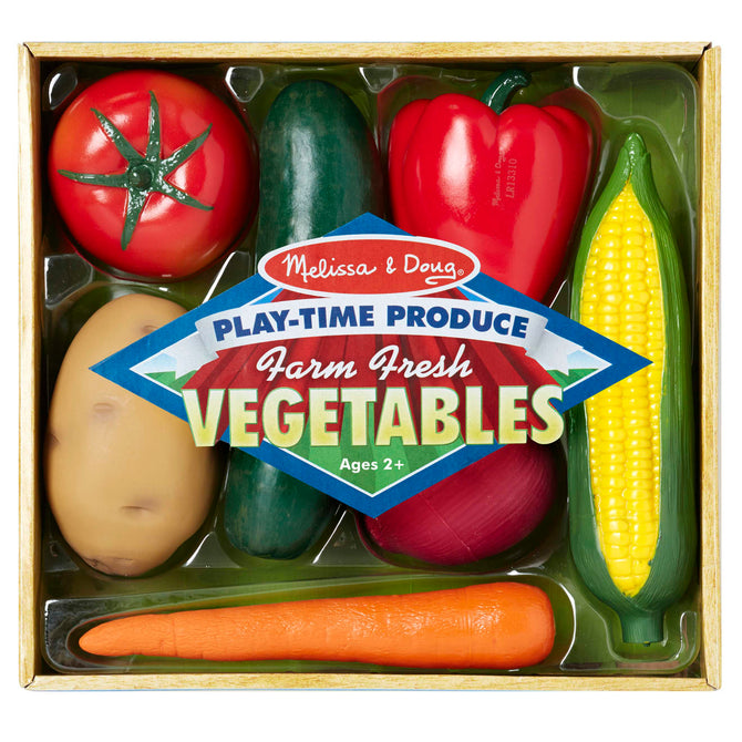 Melissa & Doug- Play-Time Produce Vegetables - Play Food