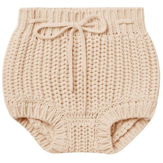 Quincy Mae Knit Tie Bloomer || Shell