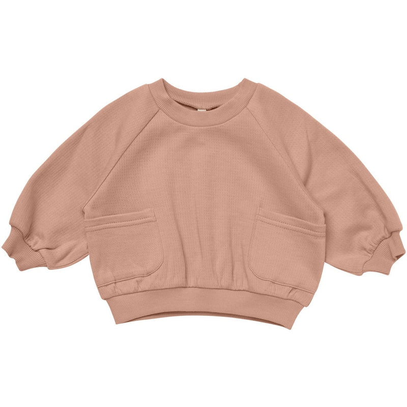 Quincy Mae Pocket Sweatshirt || Rose