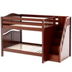 Maxtrix Full Curved Bunk Bed with Stairs