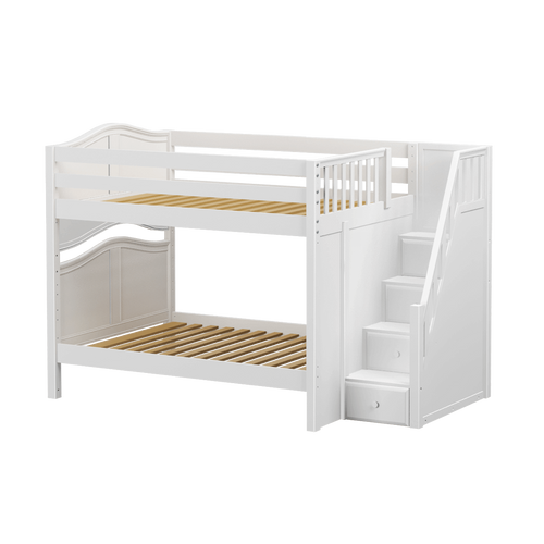 Maxtrix Full Medium Bunk Bed with Stairs