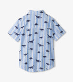 Hatley Dino Stripes Button Down Shirt