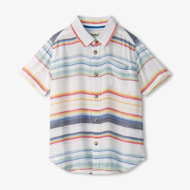 Hatley Summer Stripe Button Down Shirt