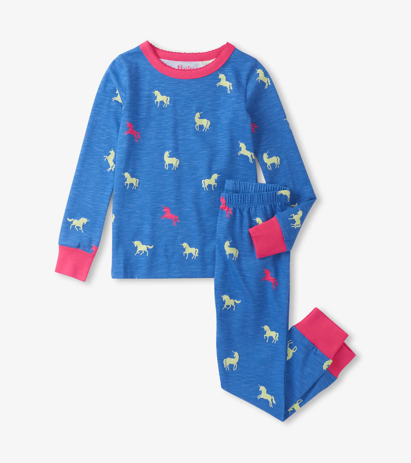Hatley Unicorn Glow Cotton Pajama Set