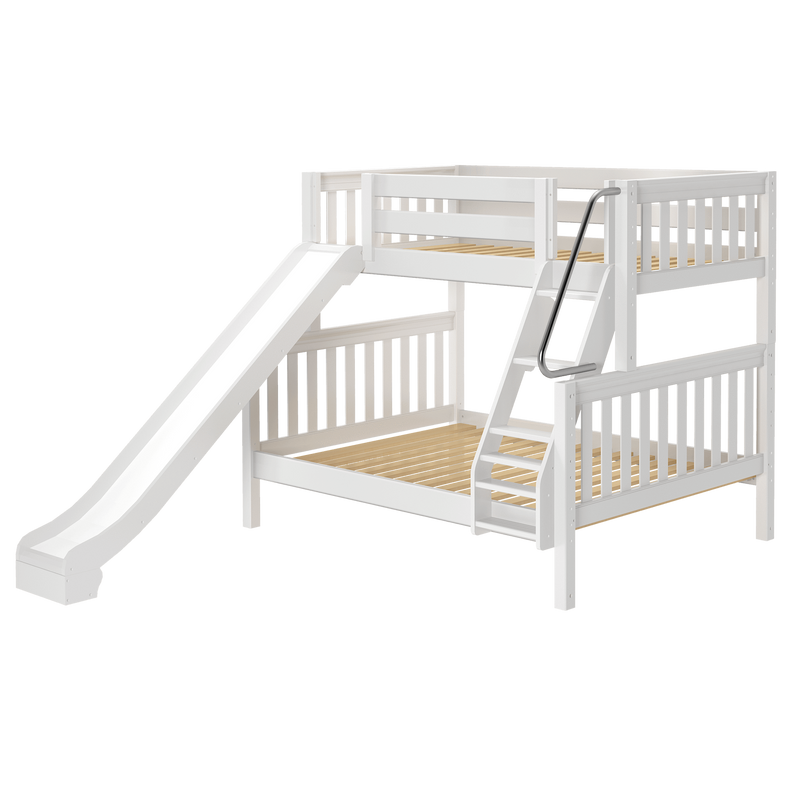 Maxtrix Twin Over Full Medium Bunk Bed + Slide – Crib & Kids