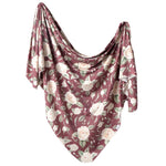 Copper Pearl Knit Swaddle Blanket | Scarlet